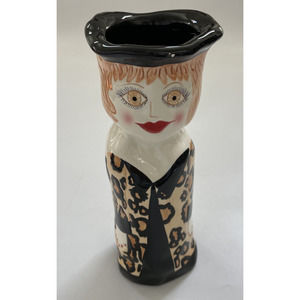 Vintage “Francis” Bella Casa Susan‎ Paley By GANZ Lady Vase 10"